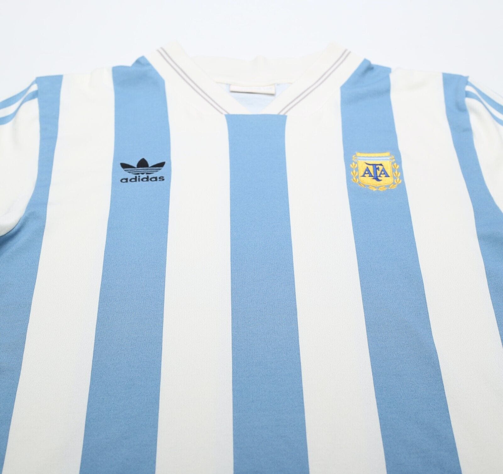 1993 MARADONA #10 Argentina adidas Originals L/S Home Football Shirt (M/L)