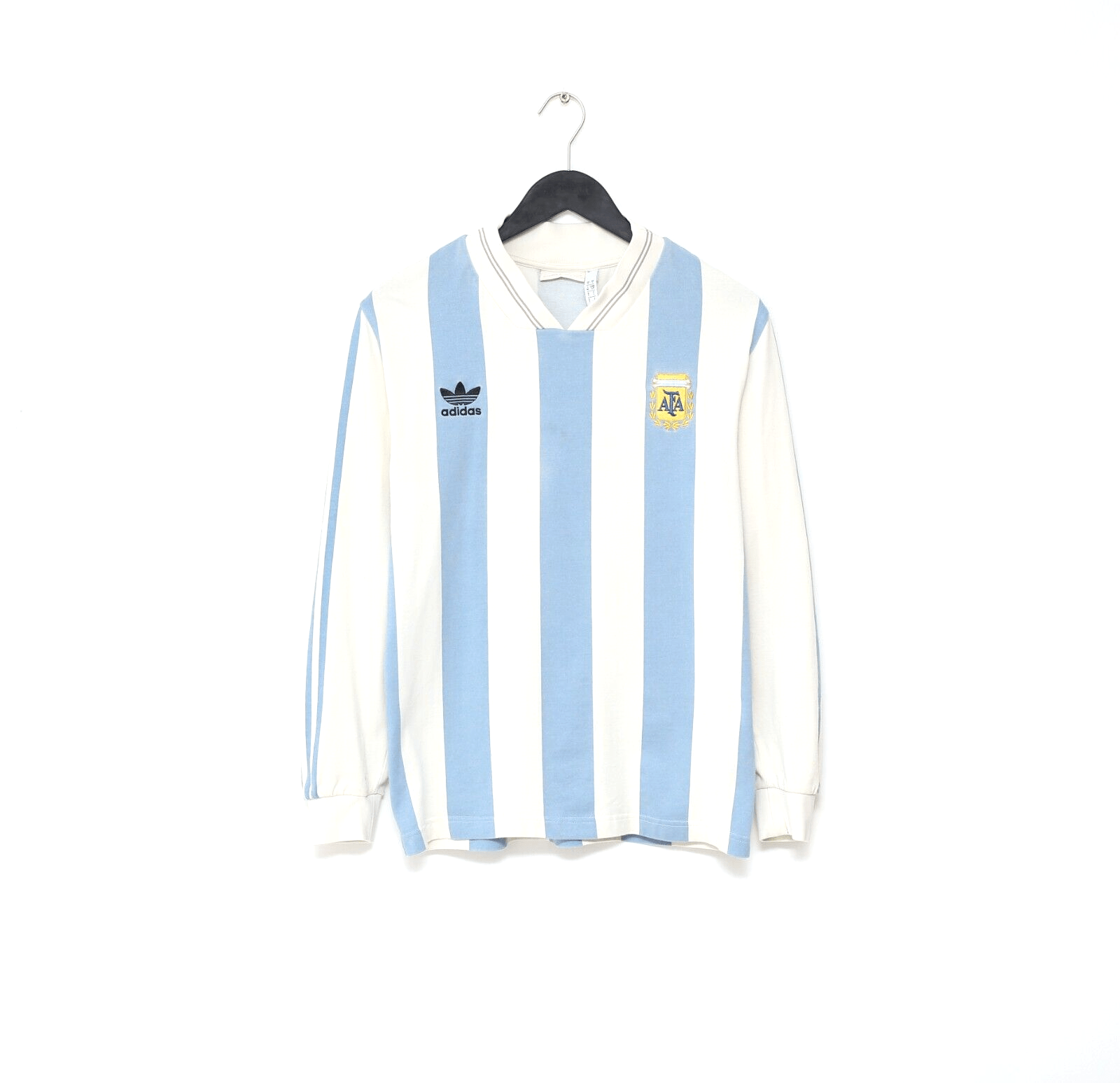 1993 MARADONA #10 Argentina adidas Originals L/S Home Football Shirt (S)