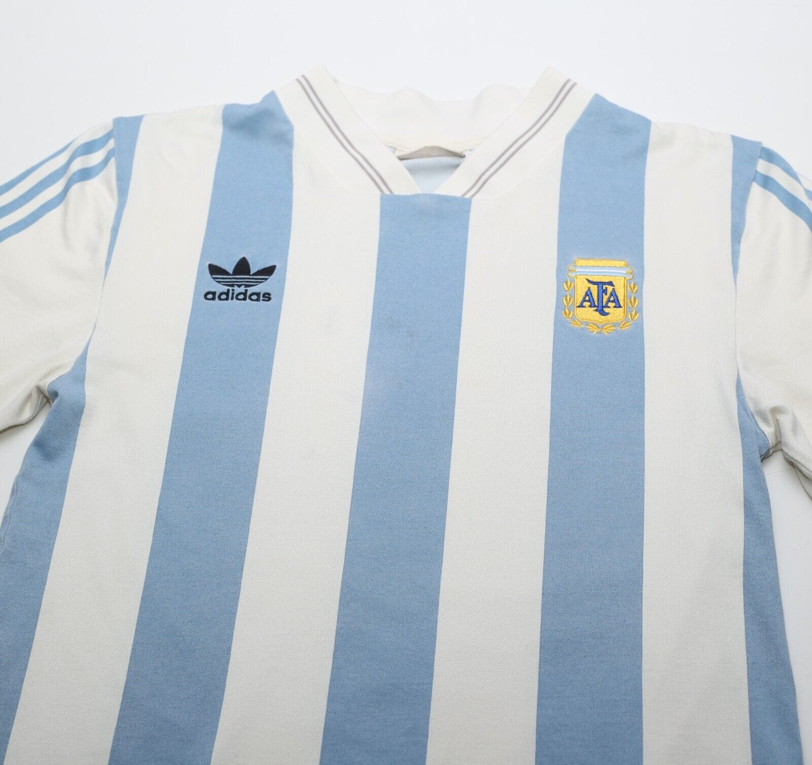 1993 MARADONA #10 Argentina adidas Originals L/S Home Football Shirt (S)