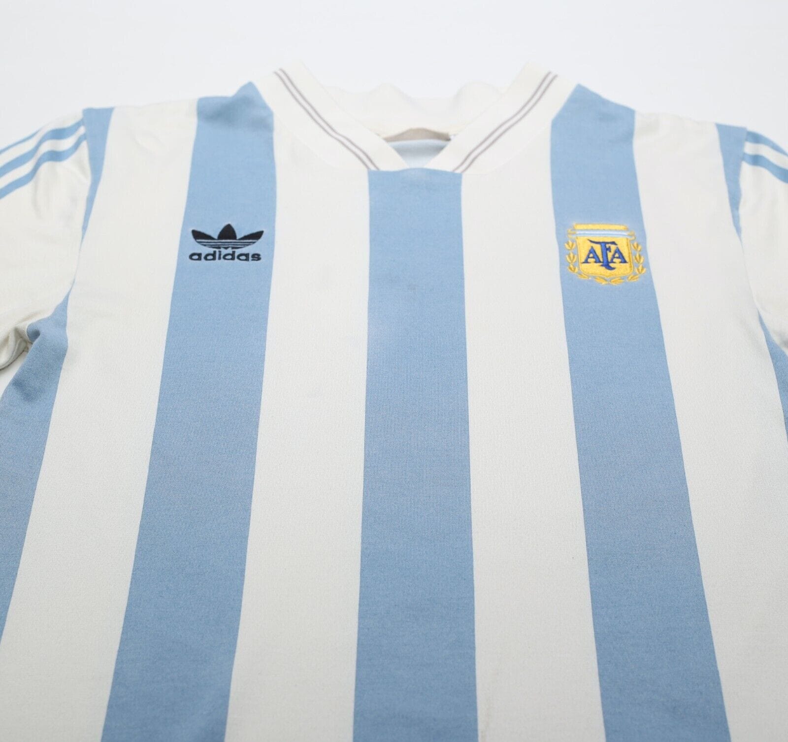 1993 MARADONA #10 Argentina adidas Originals L/S Home Football Shirt (S)