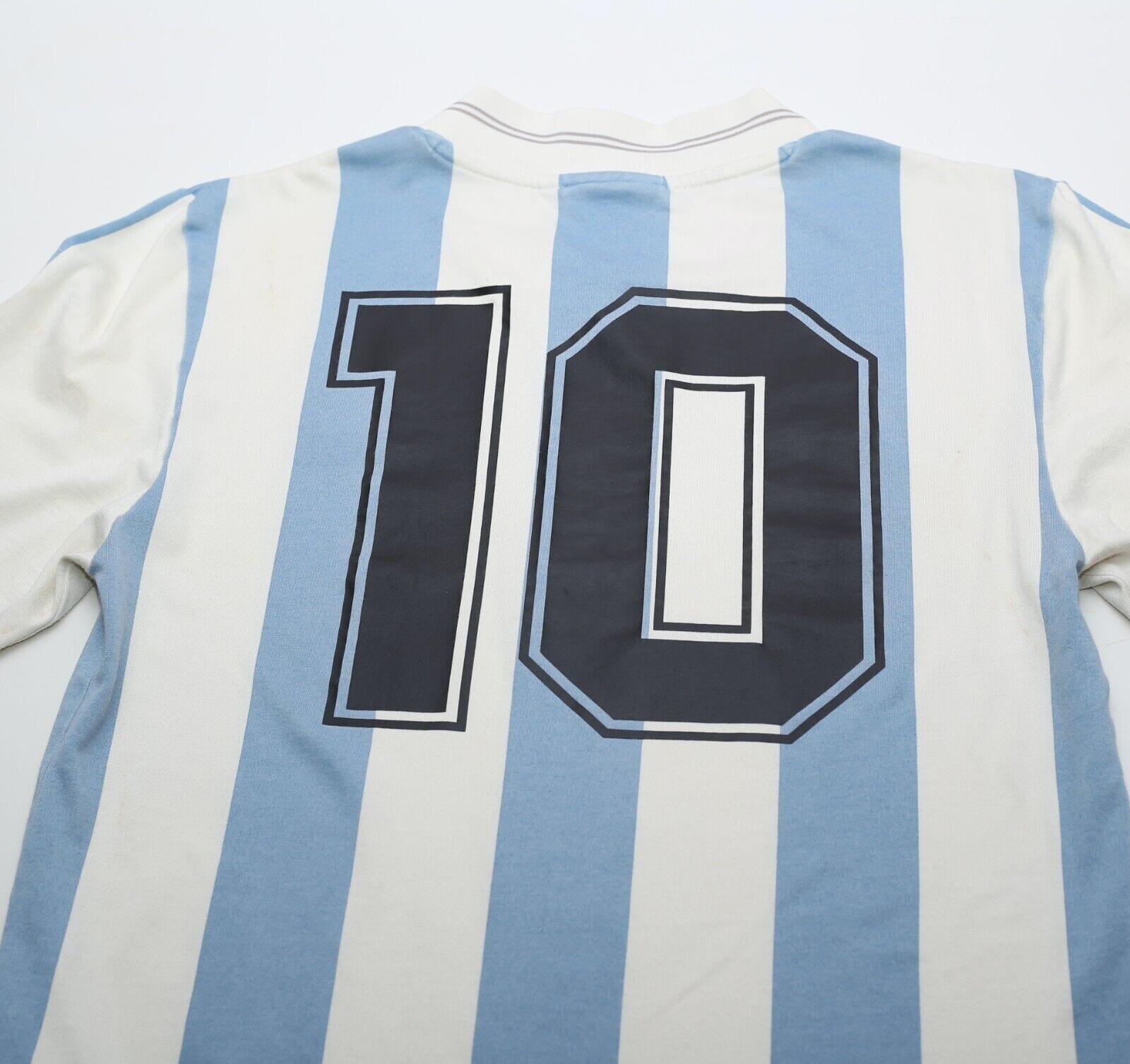 1993 MARADONA #10 Argentina adidas Originals L/S Home Football Shirt (S)