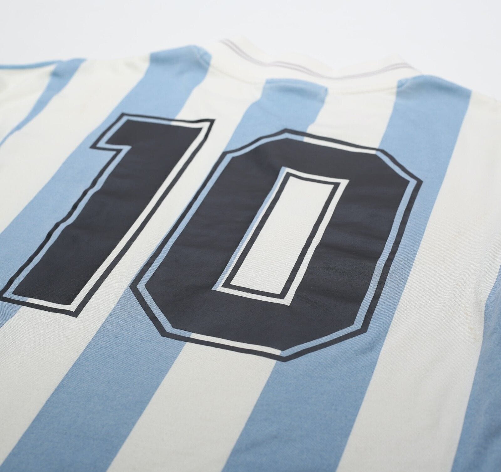 1993 MARADONA #10 Argentina adidas Originals L/S Home Football Shirt (S)