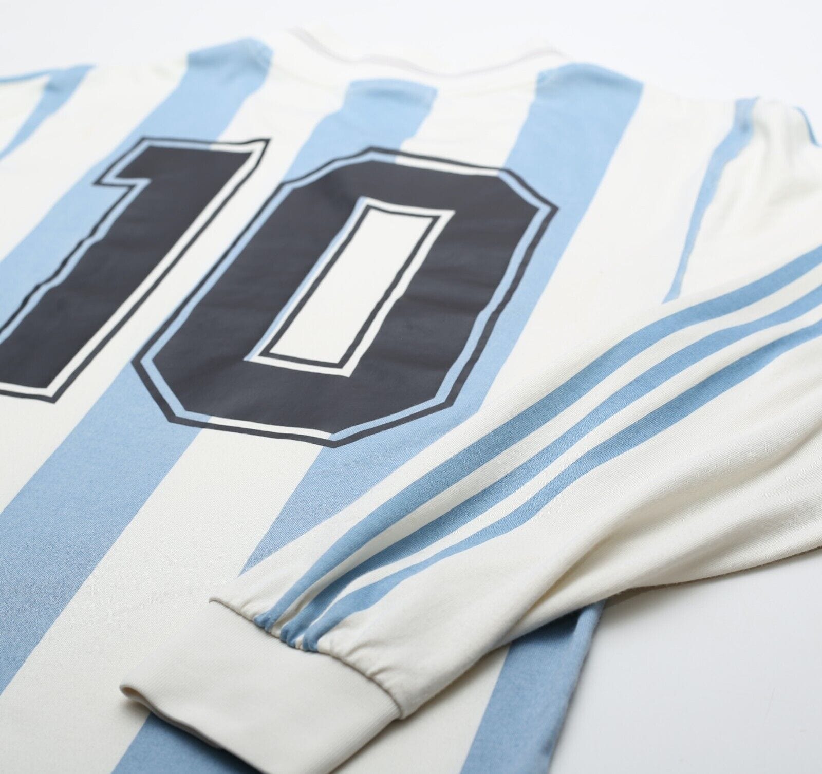 1993 MARADONA #10 Argentina adidas Originals L/S Home Football Shirt (S)