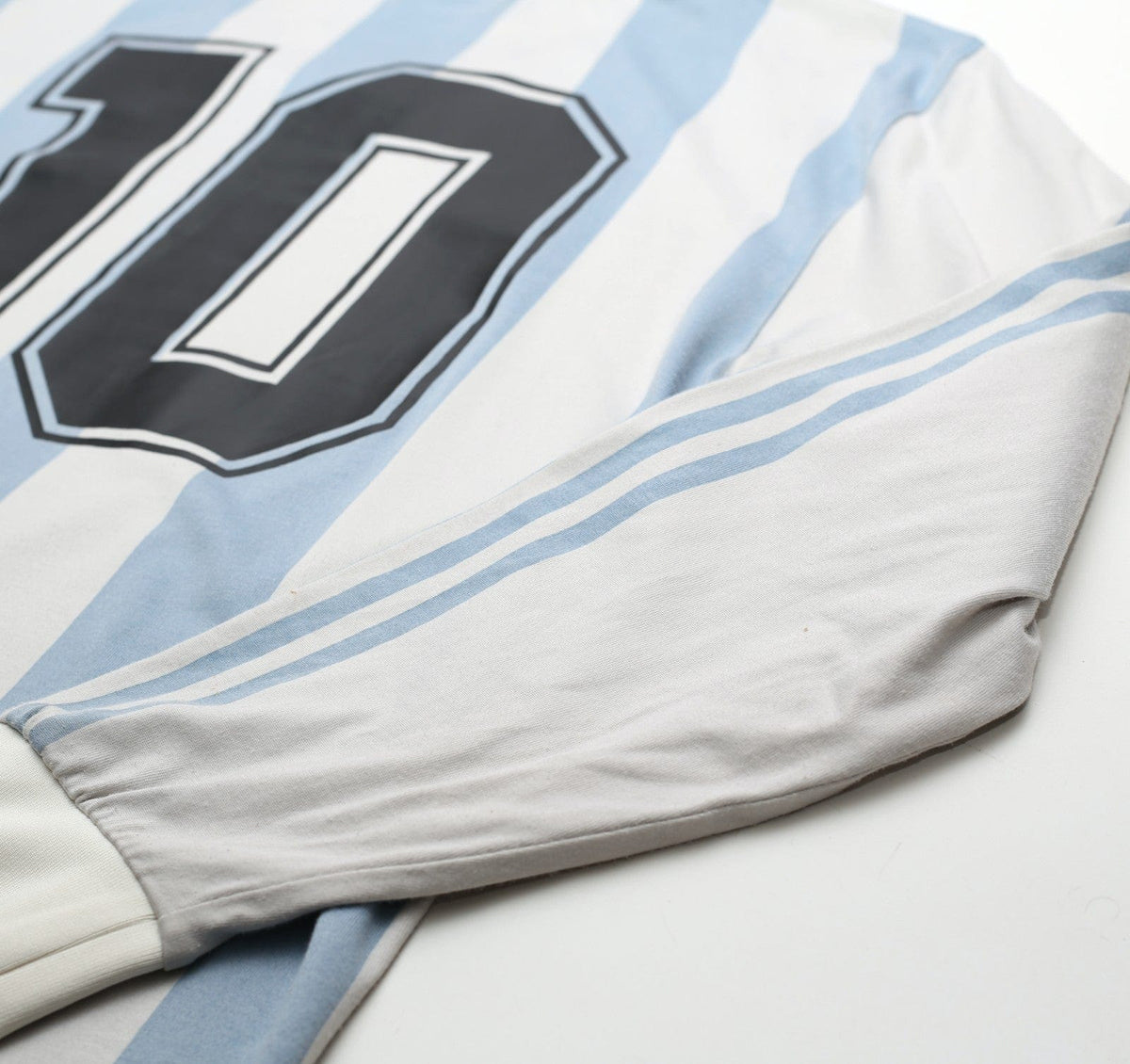 1993 MARADONA #10 Argentina adidas Originals LS Home Football Shirt (L)