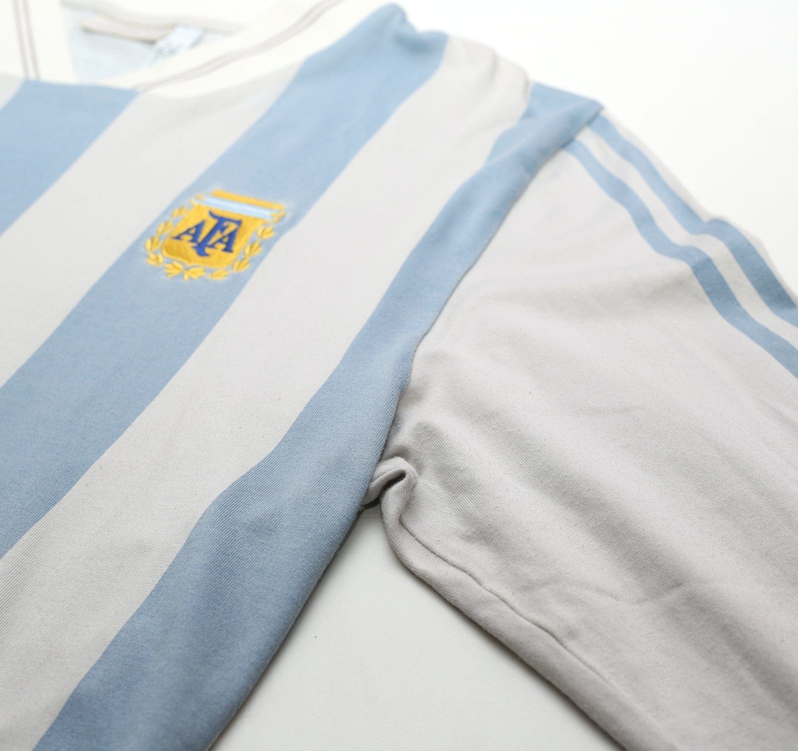 1993 MARADONA #10 Argentina adidas Originals LS Home Football Shirt (L)