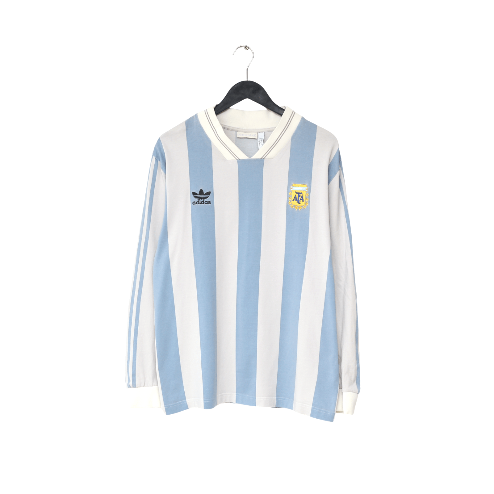 1993 MARADONA #10 Argentina adidas Originals LS Home Football Shirt (L)