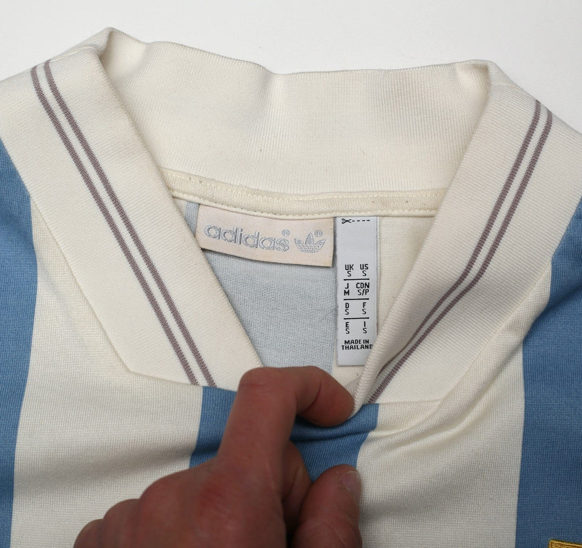 1993 MARADONA #10 Argentina adidas Originals LS Home Football Shirt (S)