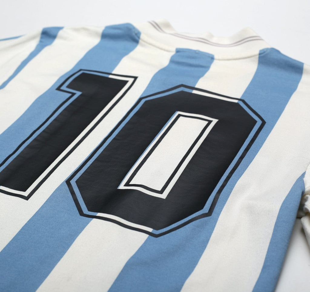 1993 MARADONA #10 Argentina adidas Originals LS Home Football Shirt (S)