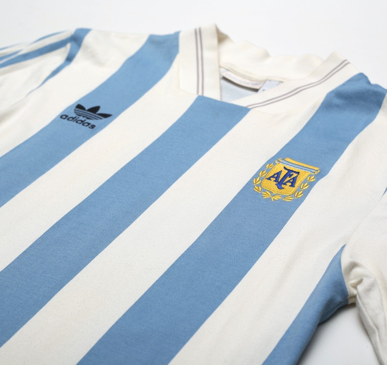1993 MARADONA #10 Argentina adidas Originals LS Home Football Shirt (S)