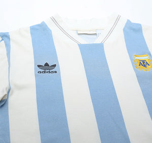 1993 MARADONA #10 Argentina Retro adidas Originals LS Home Football Shirt (S)