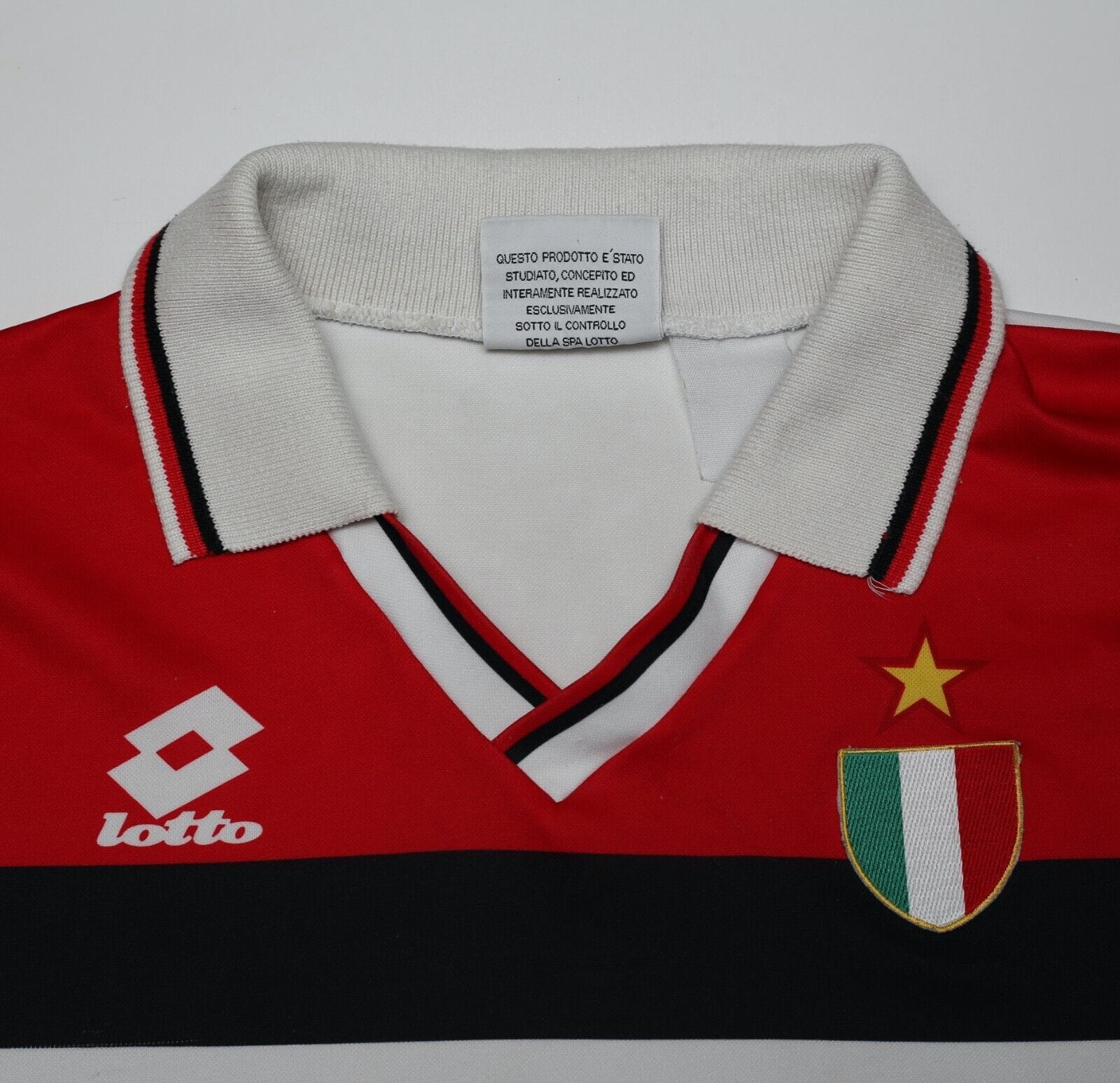 1994/95 AC MILAN Vintage Lotto Away Football Shirt Jersey (M)