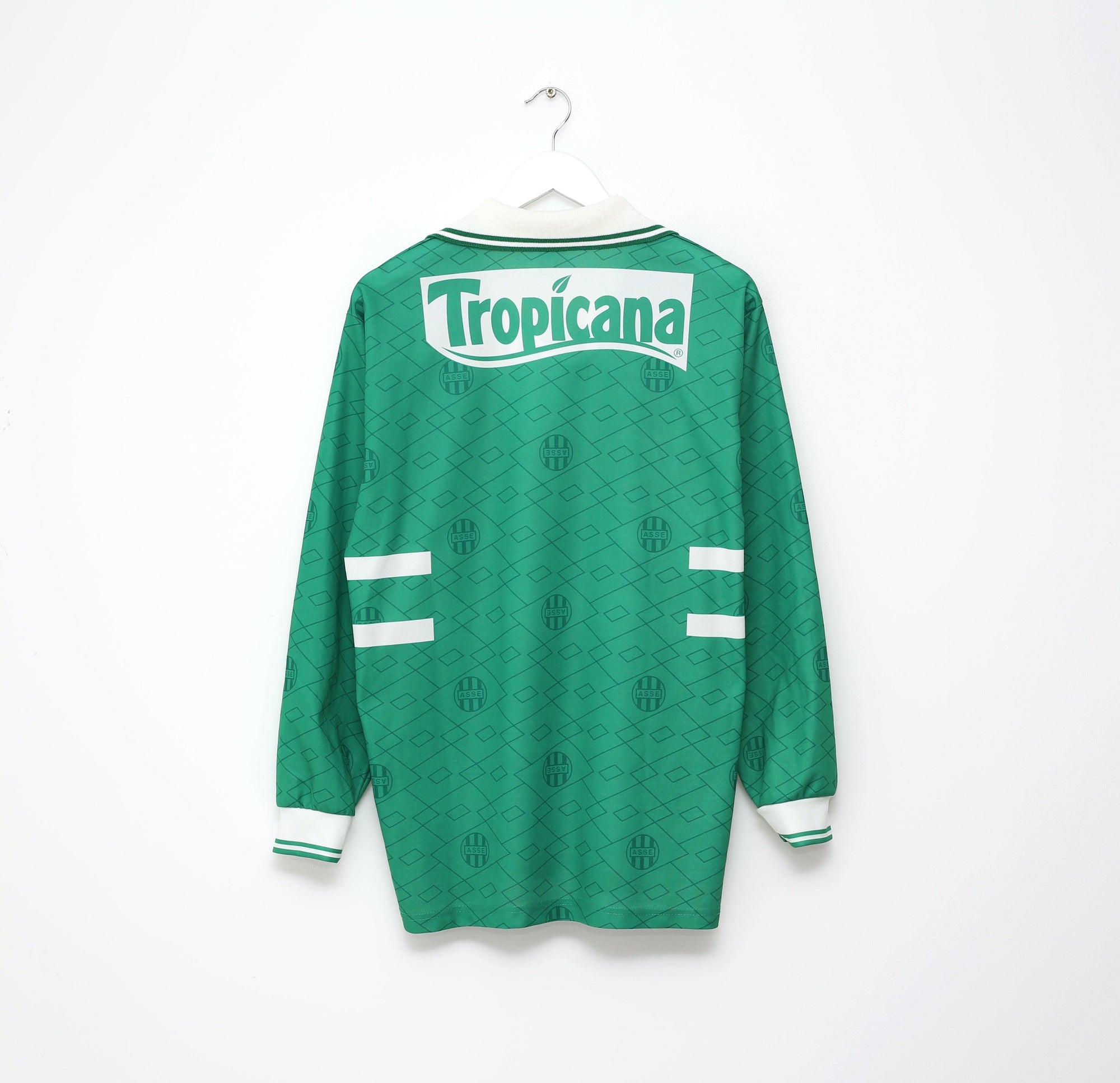 1994/95 AS SAINT-ETIENNE Vintage Lotto Long Sleeve Football Shirt Jersey (L)