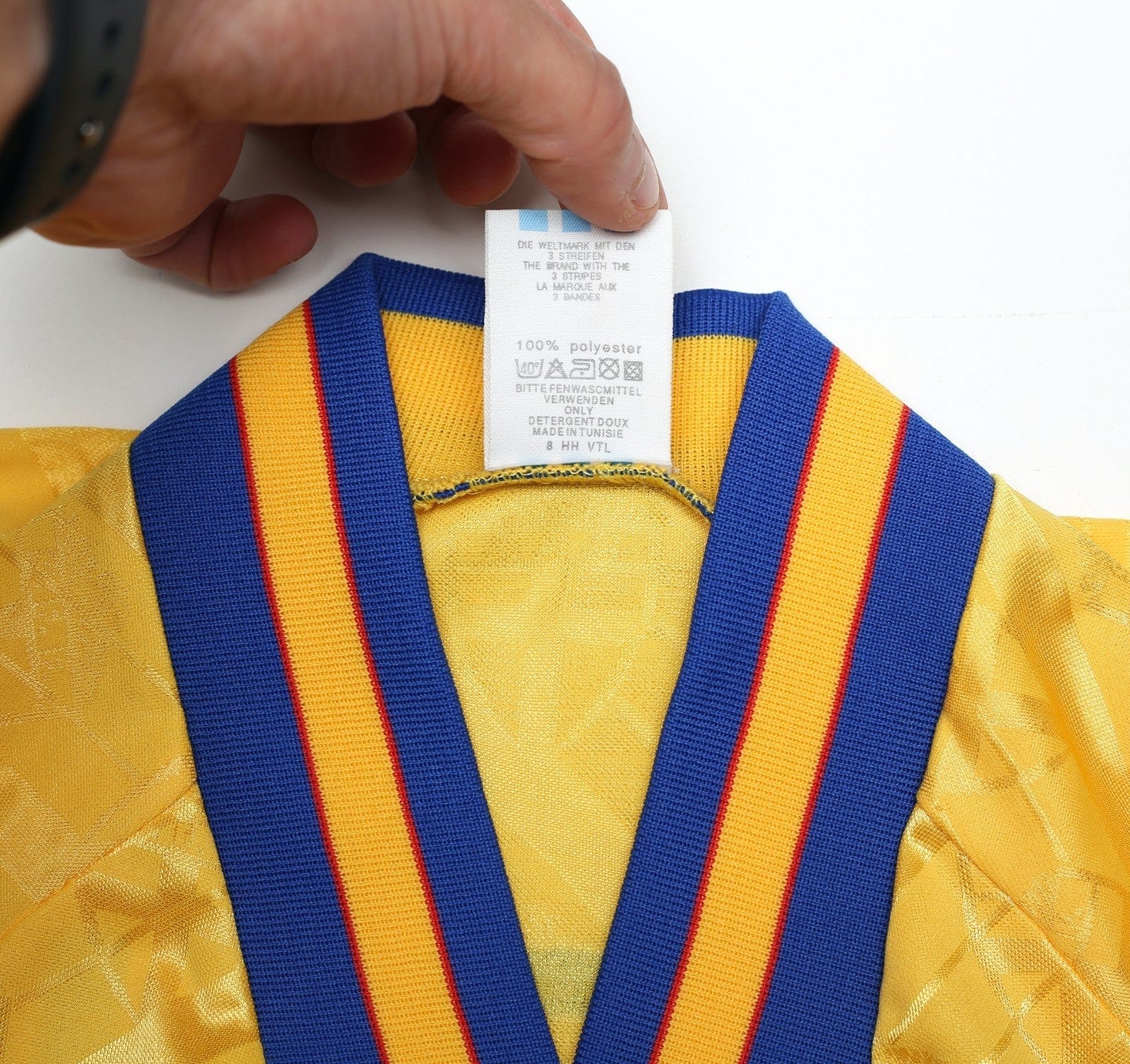 1994/95 BROLIN #11 Sweden Vintage adidas WC 94 Home Football Shirt (M)