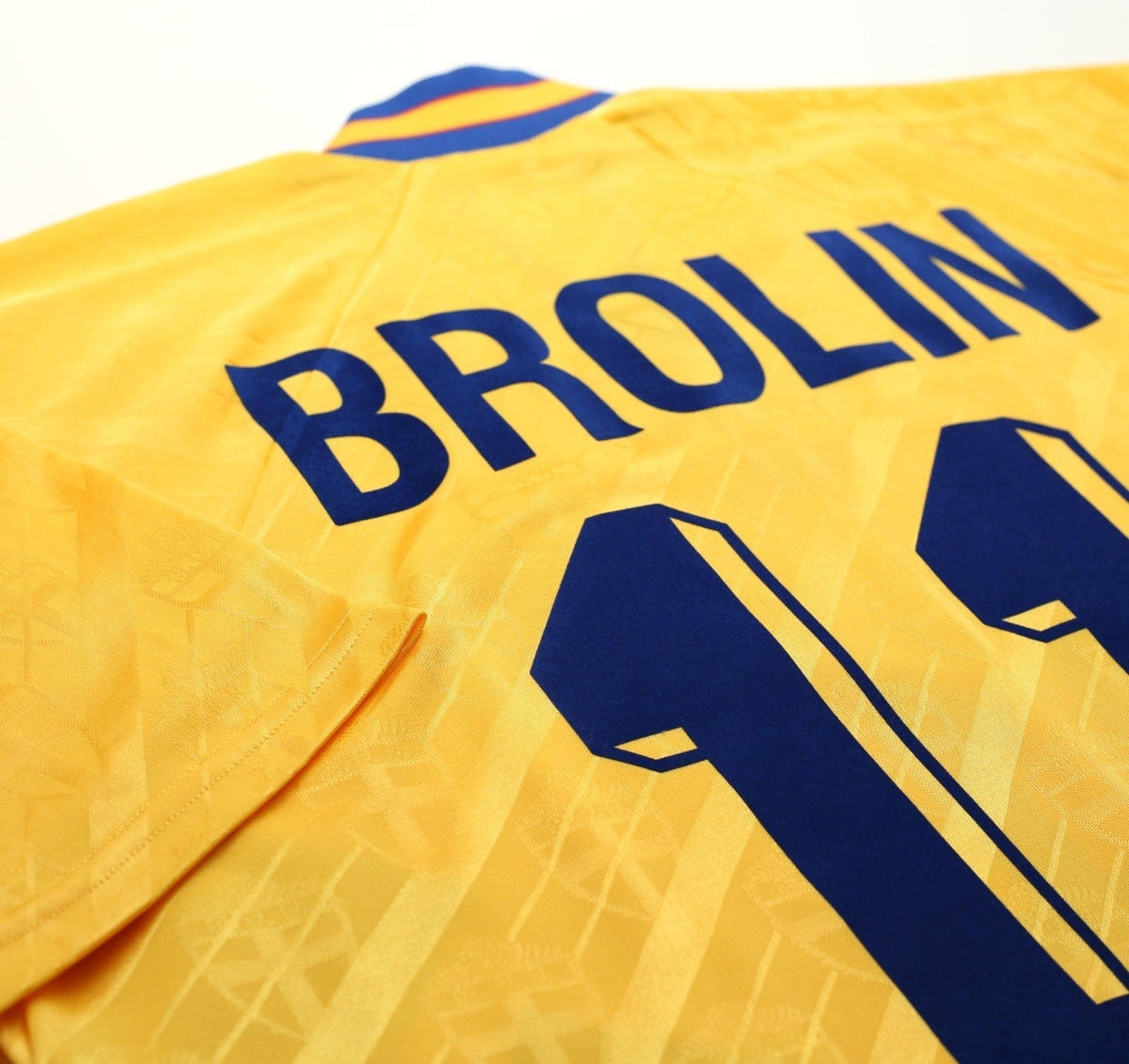 1994/95 BROLIN #11 Sweden Vintage adidas WC 94 Home Football Shirt (M)
