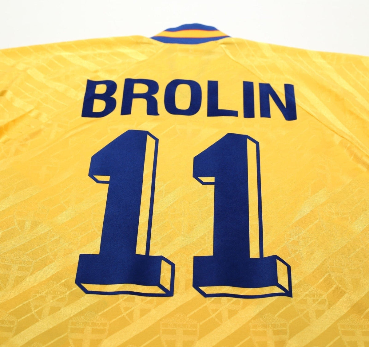 1994/95 BROLIN #11 Sweden Vintage adidas WC 94 Home Football Shirt (M)
