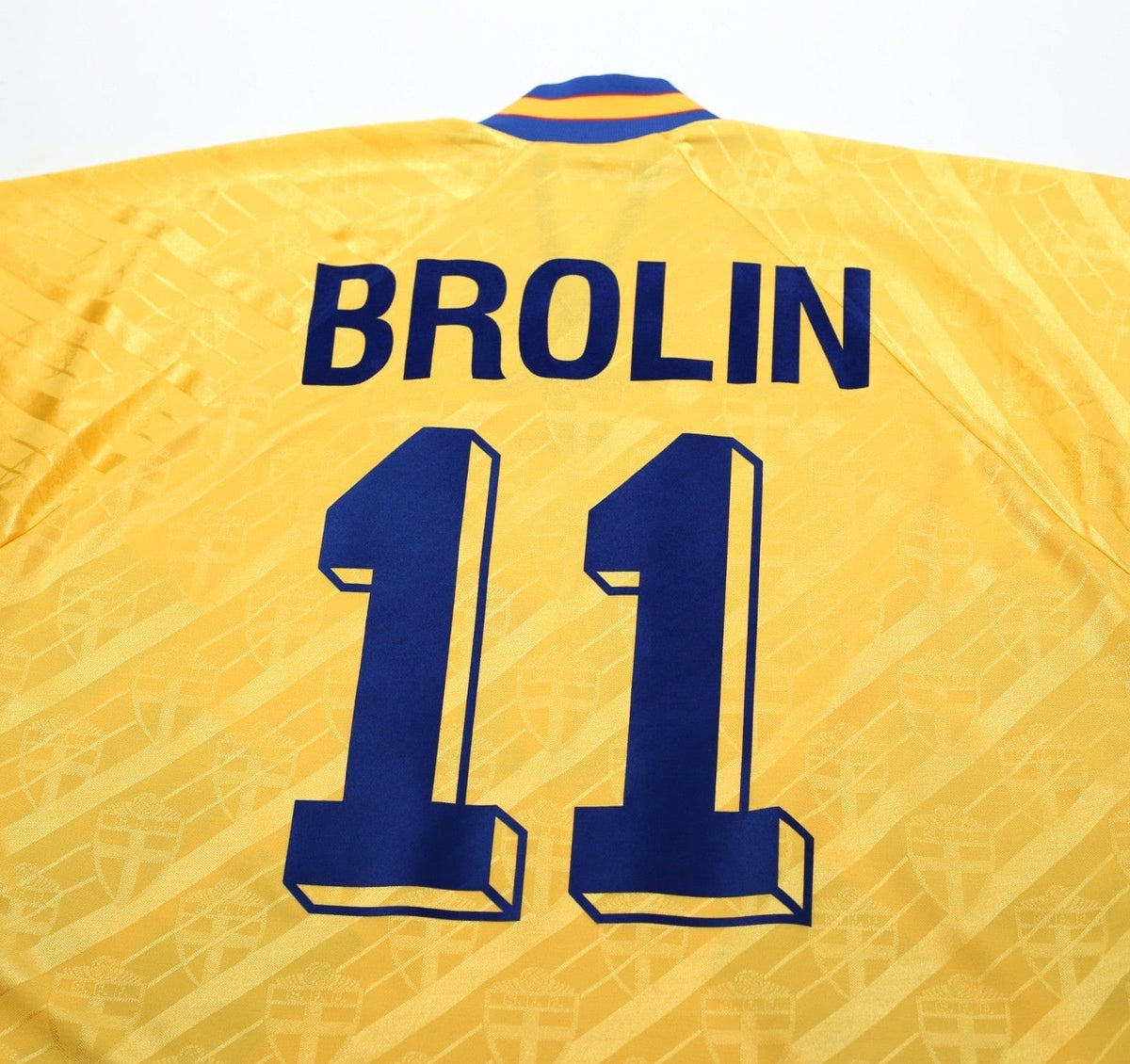 1994/95 BROLIN #11 Sweden Vintage adidas WC 94 Home Football Shirt (M)