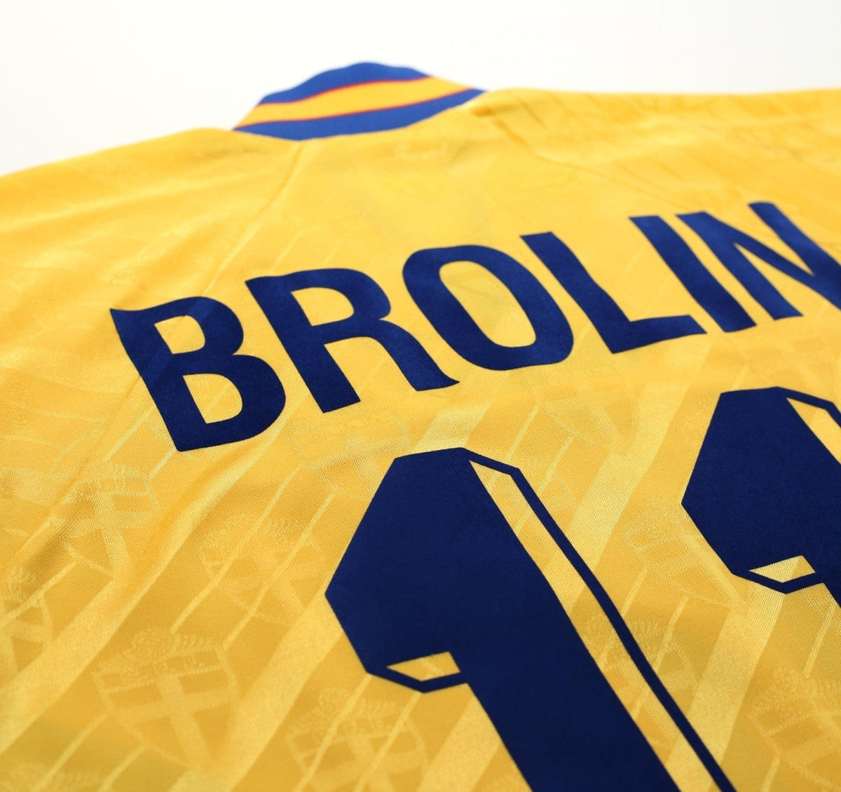 1994/95 BROLIN #11 Sweden Vintage adidas WC 94 Home Football Shirt (M)