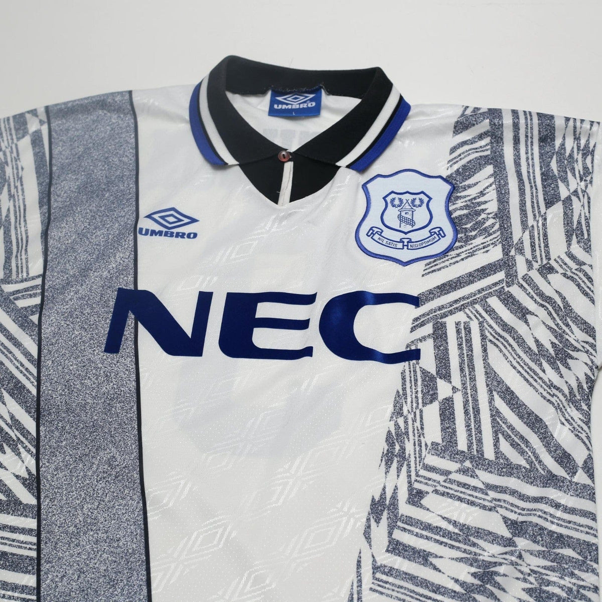 1994/95 Ferguson #9 Everton Vintage Umbro Away Football Shirt (L)
