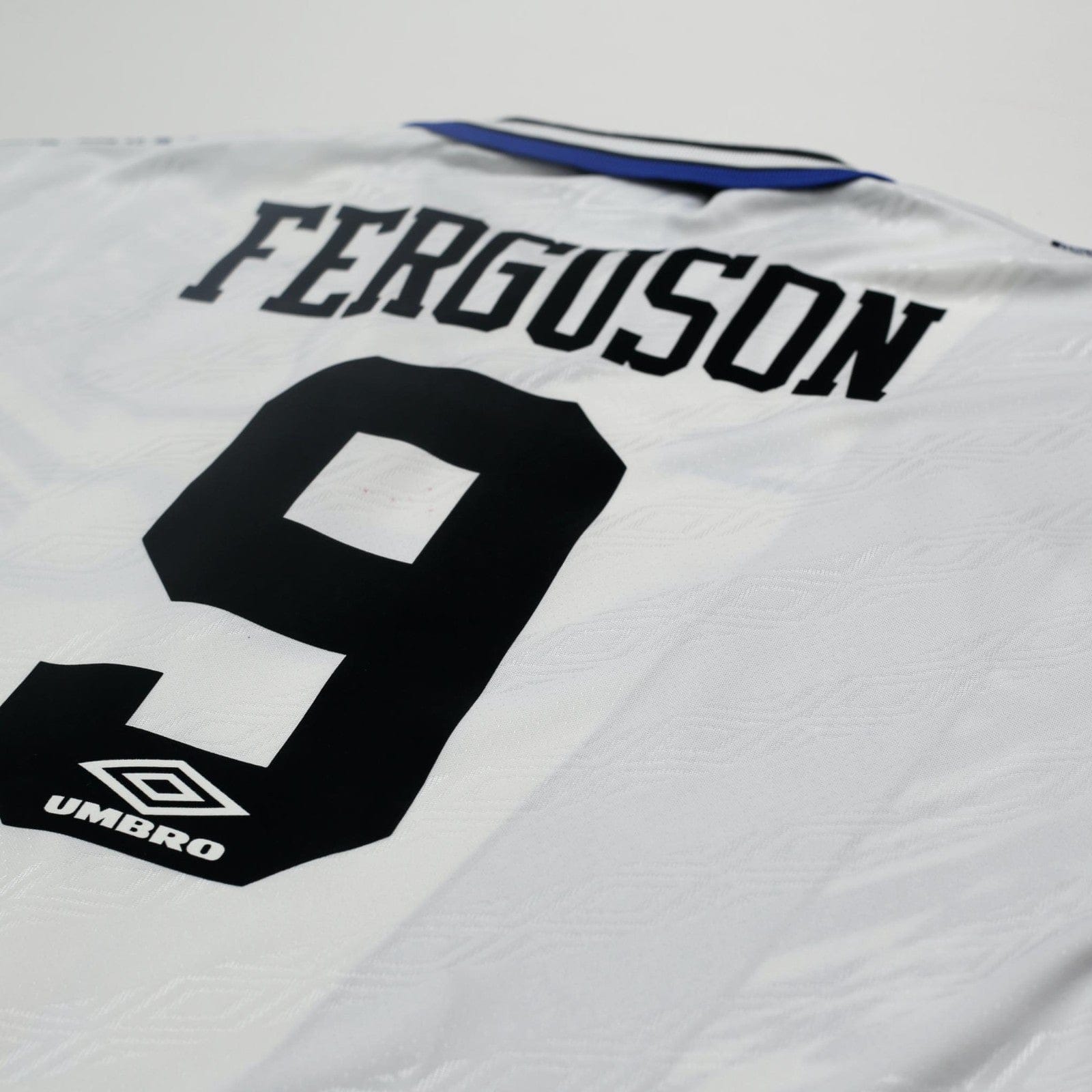 1994/95 Ferguson #9 Everton Vintage Umbro Away Football Shirt (L)