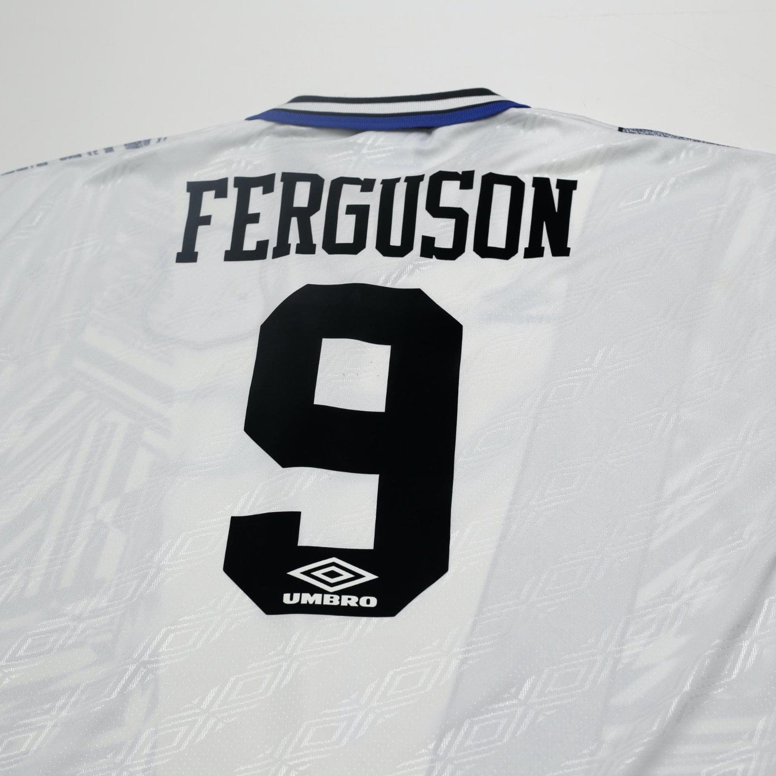 1994/95 Ferguson #9 Everton Vintage Umbro Away Football Shirt (L)