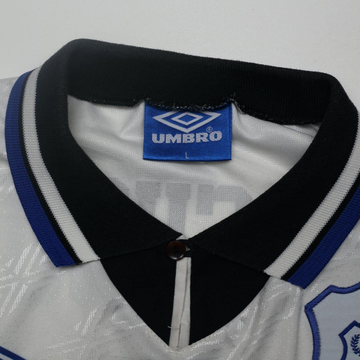 1994/95 Ferguson #9 Everton Vintage Umbro Away Football Shirt (L)