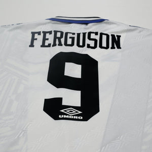 1994/95 Ferguson #9 Everton Vintage Umbro Away Football Shirt (L)