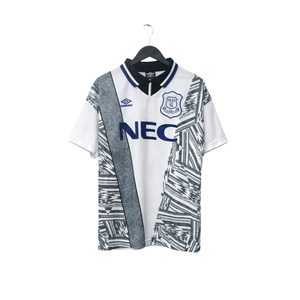1994/95 Ferguson #9 Everton Vintage Umbro Away Football Shirt (L)