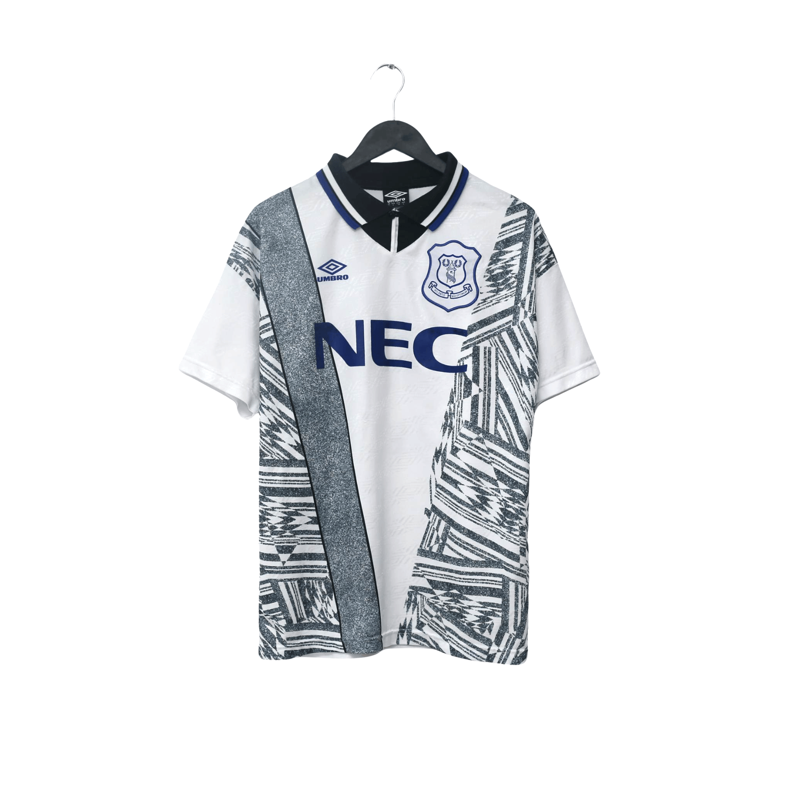 1994/95 Ferguson #9 Everton Vintage Umbro Away Football Shirt (L)