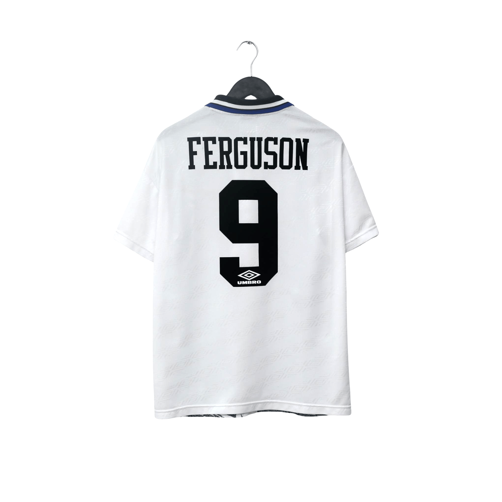 1994/95 Ferguson #9 Everton Vintage Umbro Away Football Shirt (L)