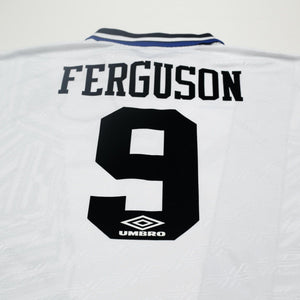 1994/95 Ferguson #9 Everton Vintage Umbro Away Football Shirt (L)
