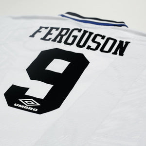 1994/95 Ferguson #9 Everton Vintage Umbro Away Football Shirt (L)