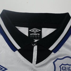 1994/95 Ferguson #9 Everton Vintage Umbro Away Football Shirt (L)