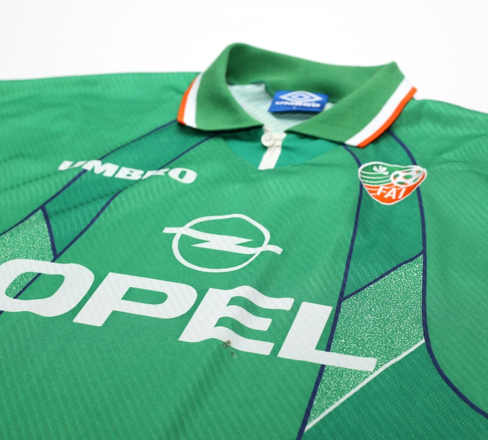 1994/95 IRELAND Vintage Umbro Home Football Shirt Jersey (L 