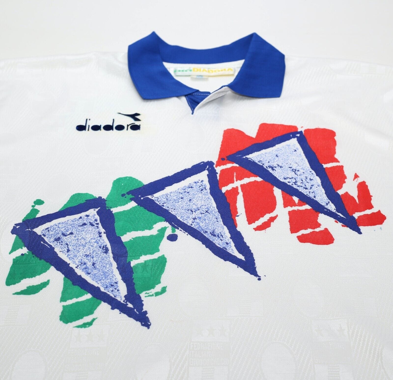 1994/95 ITALY Vintage Diadora Football Training Shirt Jersey (XL)