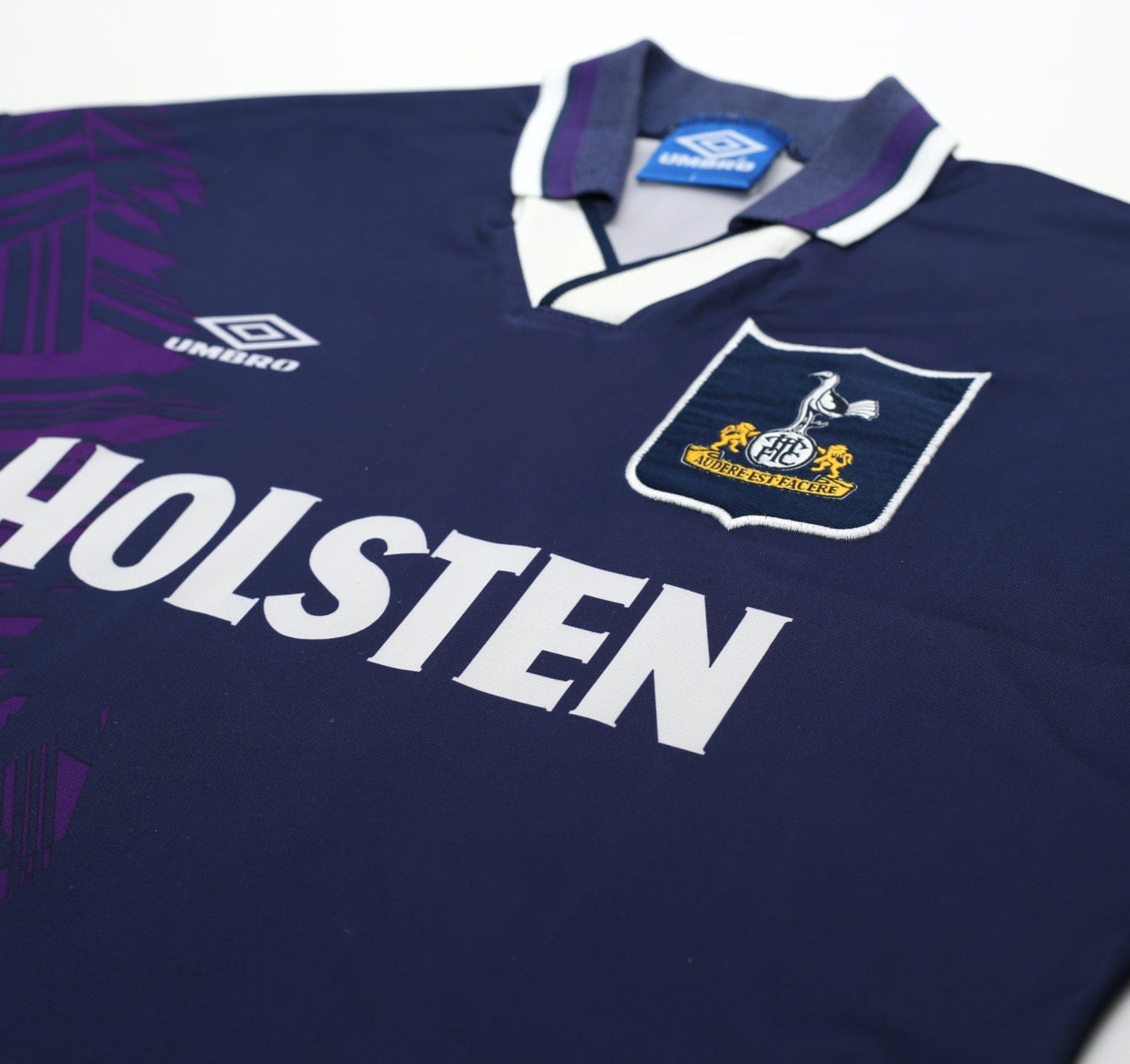 1994/95 KLINSMANN #18 Tottenham Hotspur Vintage Umbro Away Football Shirt (L)