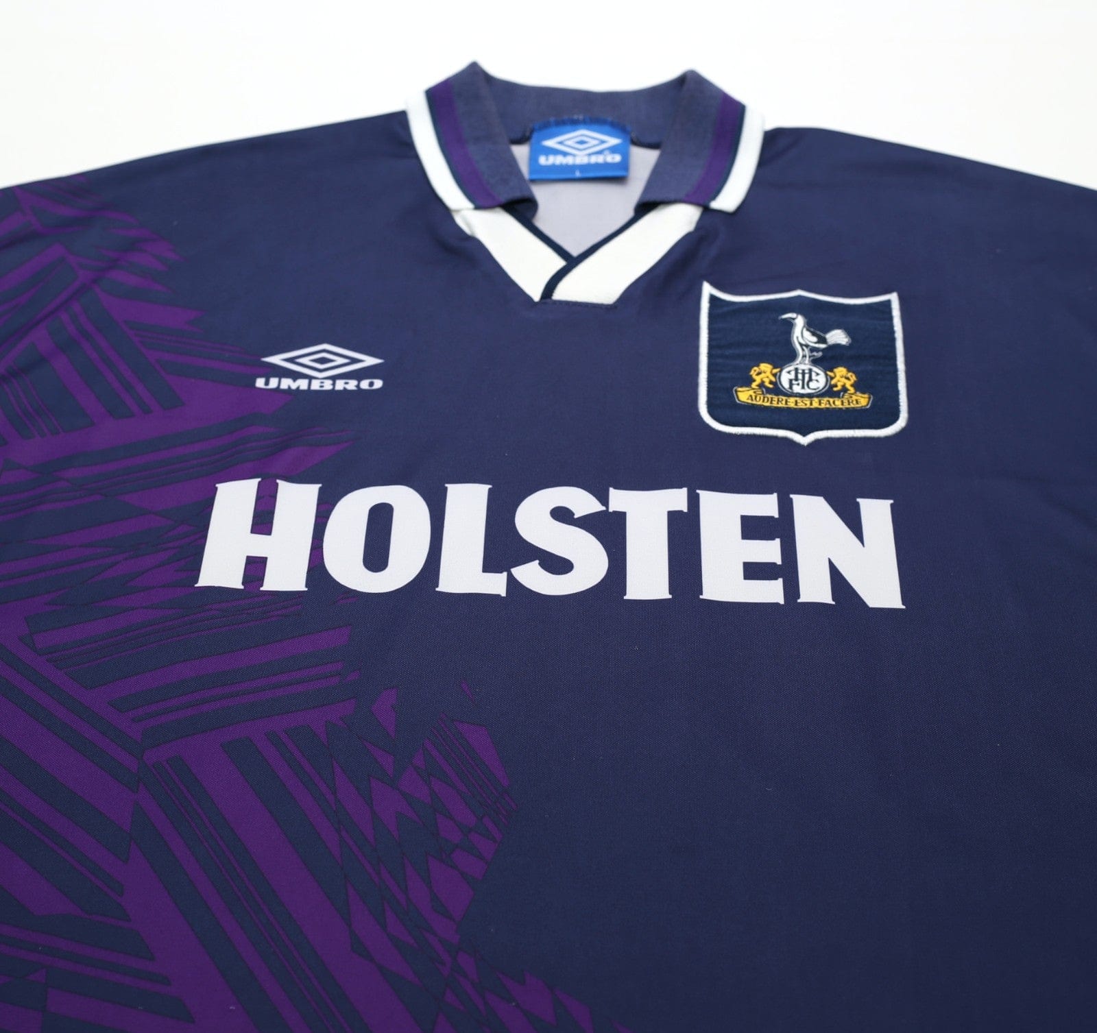 1994/95 KLINSMANN #18 Tottenham Hotspur Vintage Umbro Away Football Shirt (L)