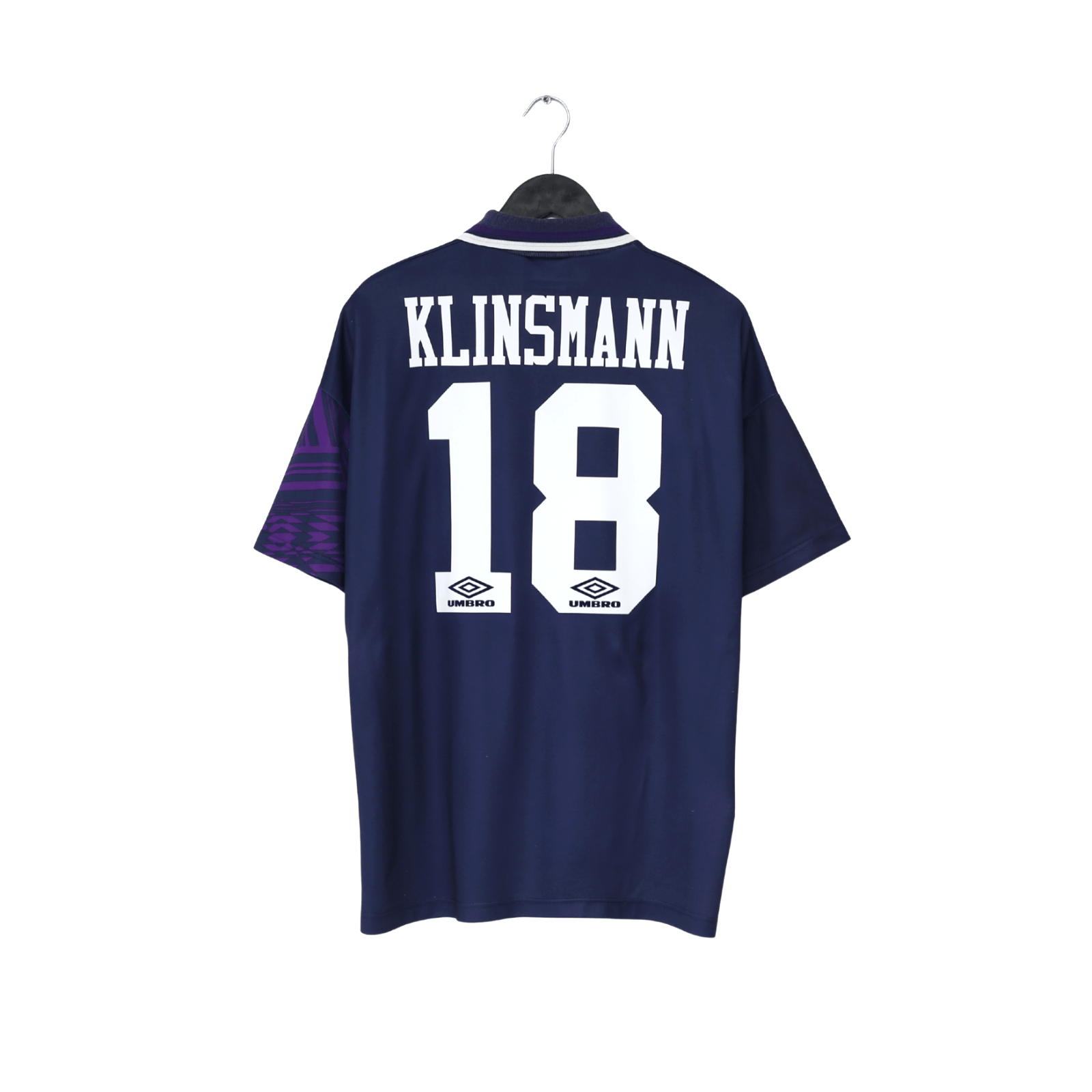 1994/95 KLINSMANN #18 Tottenham Hotspur Vintage Umbro Away Football Shirt (L)