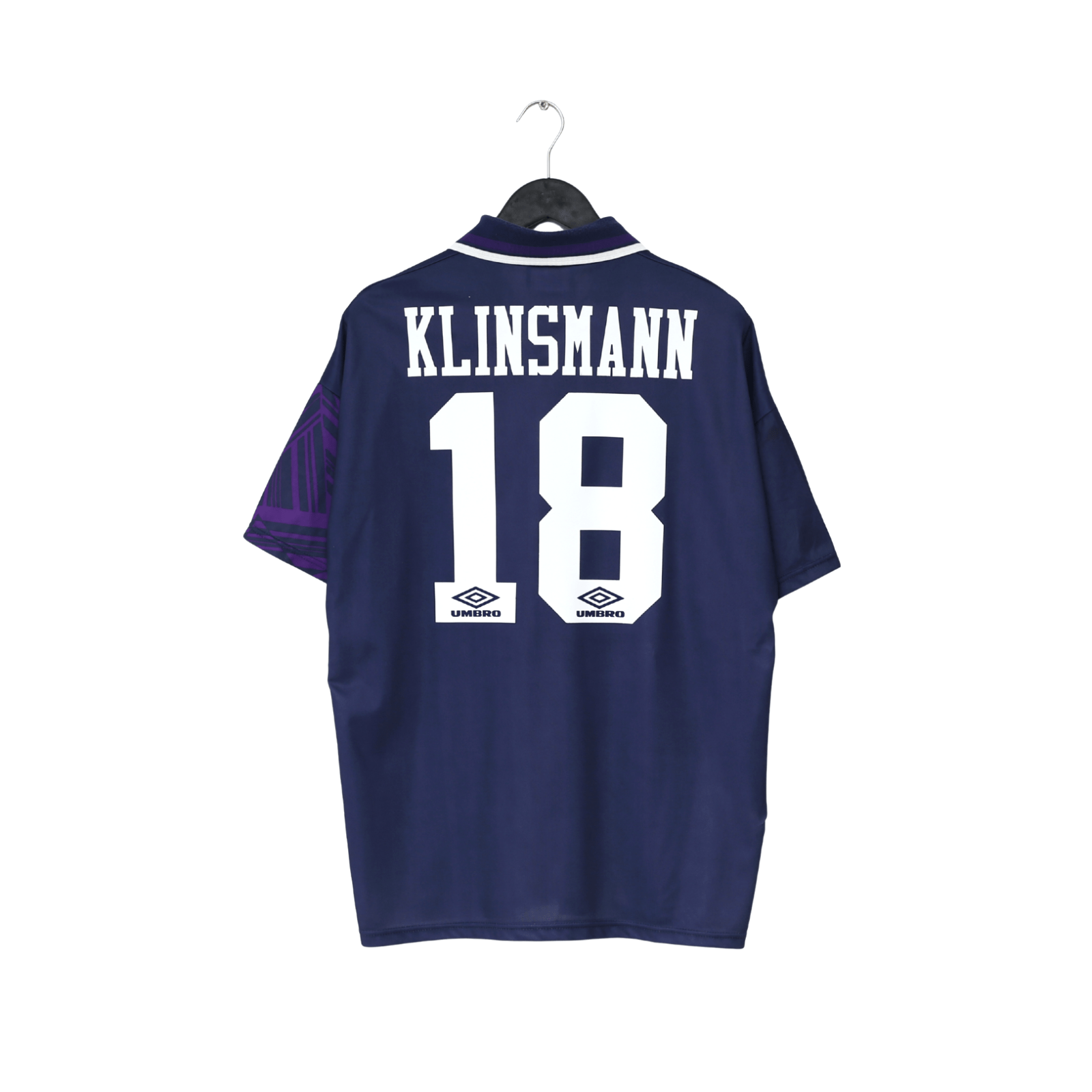 1994/95 KLINSMANN #18 Tottenham Hotspur Vintage Umbro Away Football Shirt (L)