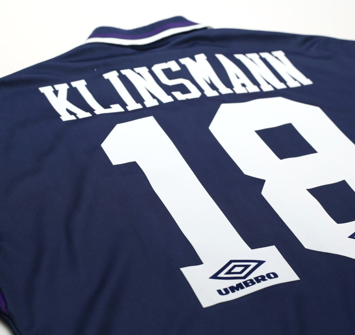 1994/95 KLINSMANN #18 Tottenham Hotspur Vintage Umbro Away Football Shirt (L)