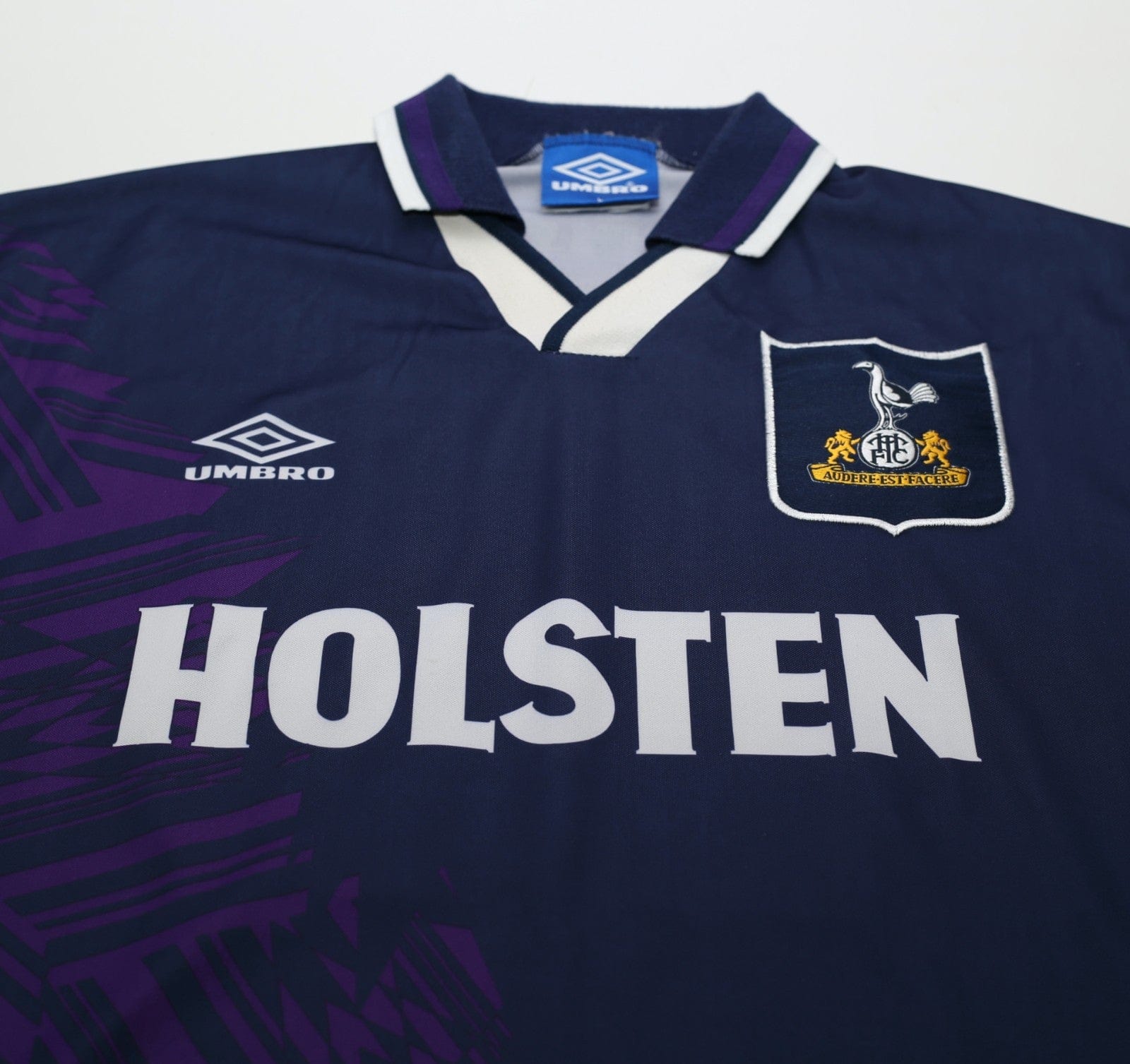 1994/95 KLINSMANN #18 Tottenham Hotspur Vintage Umbro Away Football Shirt (L)