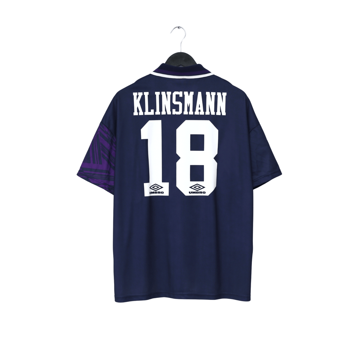 1994/95 Klinsmann #18 Tottenham Hotspur Vintage Umbro Away Football Shirt (L)
