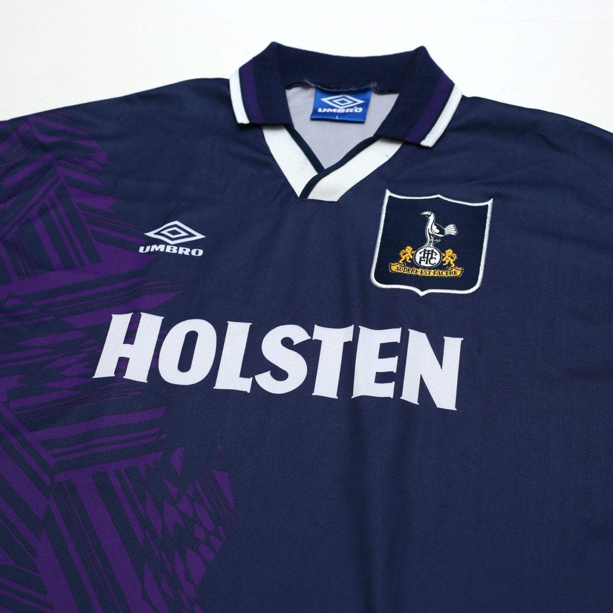 1994/95 Klinsmann #18 Tottenham Hotspur Vintage Umbro Away Football Shirt (L)