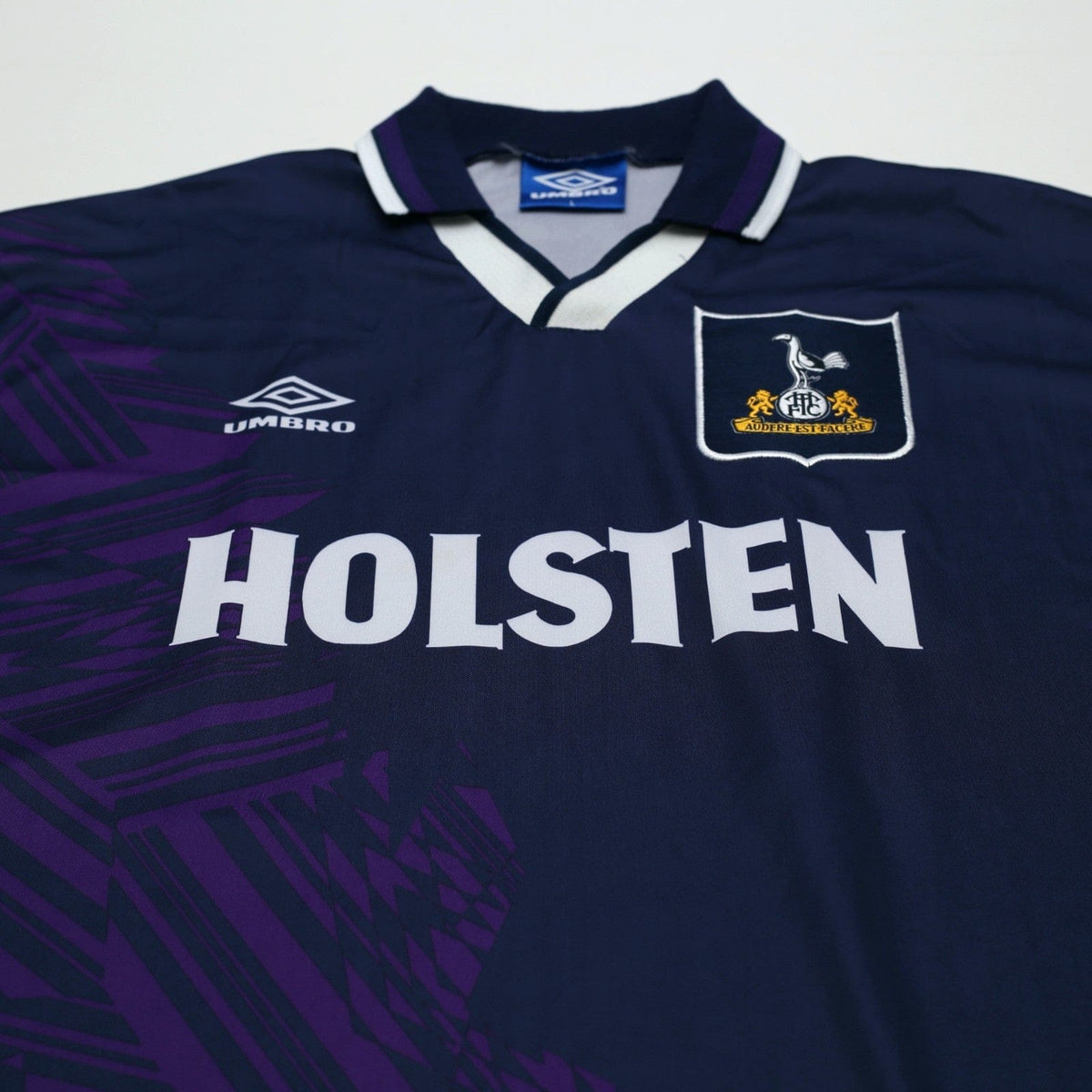 1994/95 Klinsmann #18 Tottenham Hotspur Vintage Umbro Away Football Shirt (L)