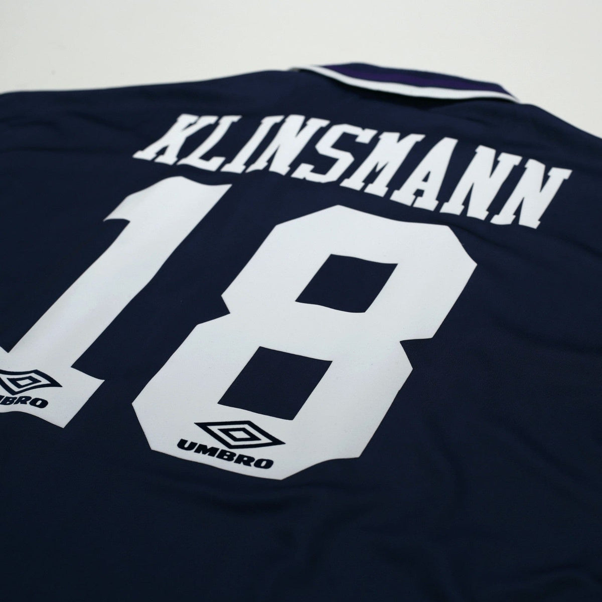 1994/95 Klinsmann #18 Tottenham Hotspur Vintage Umbro Away Football Shirt (L)