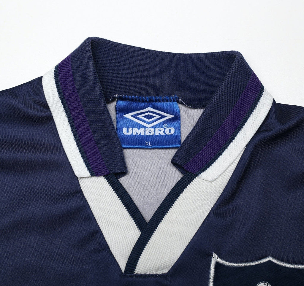 1994/95 KLINSMANN #18 Tottenham Hotspur Vintage Umbro Away Football Shirt (XL)