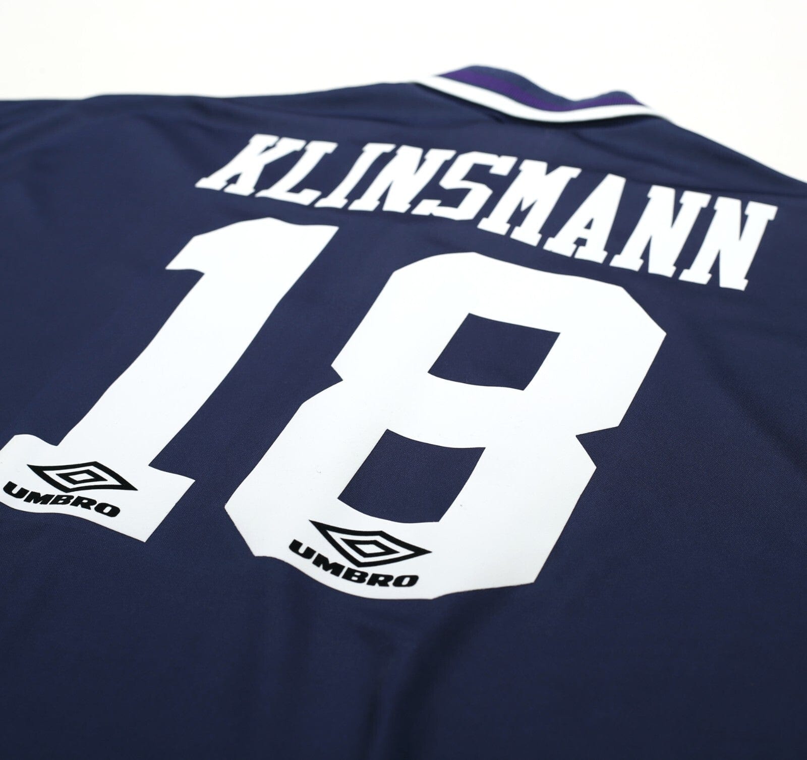 1994/95 KLINSMANN #18 Tottenham Hotspur Vintage Umbro Away Football Shirt (XL)