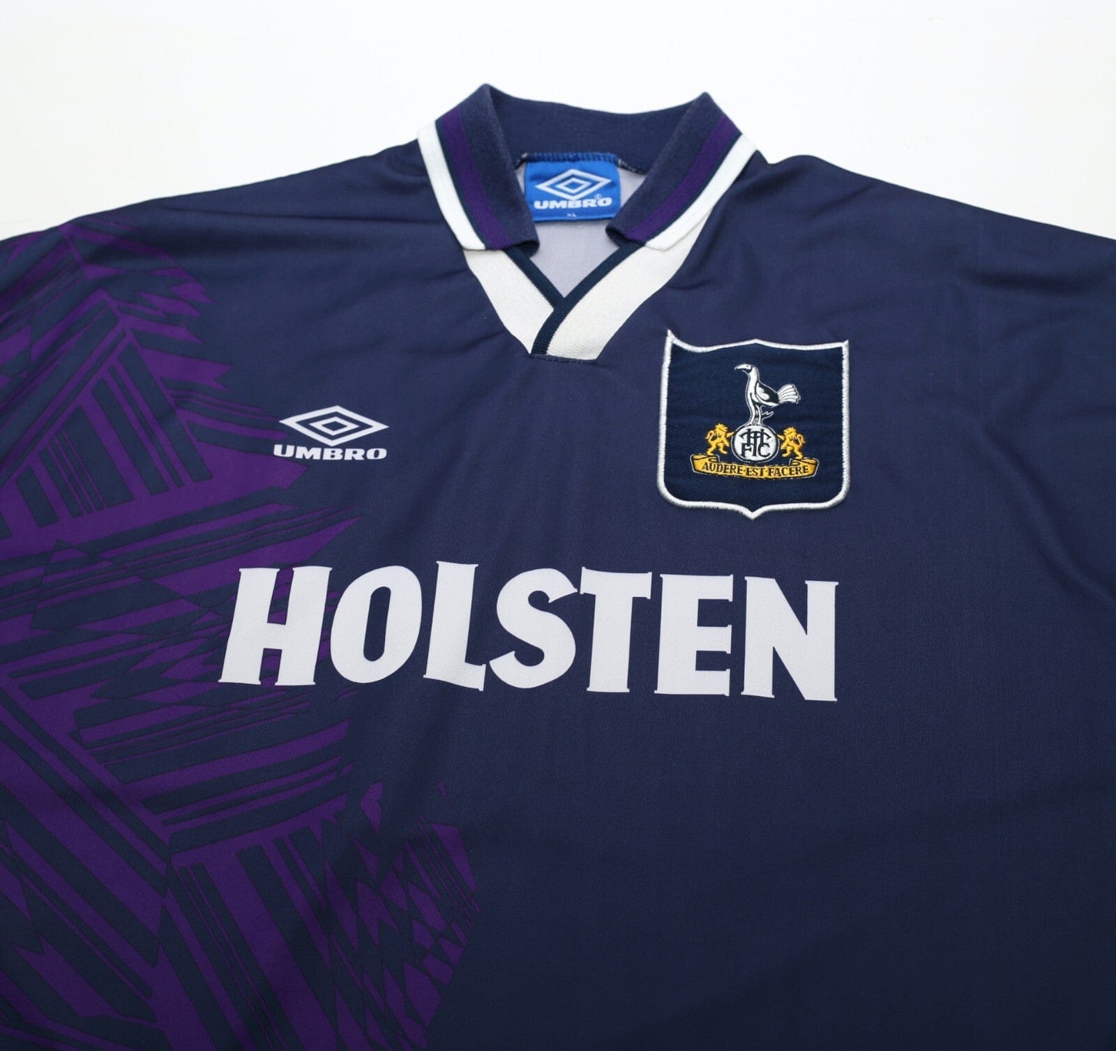 1994/95 KLINSMANN #18 Tottenham Hotspur Vintage Umbro Away Football Shirt (XL)