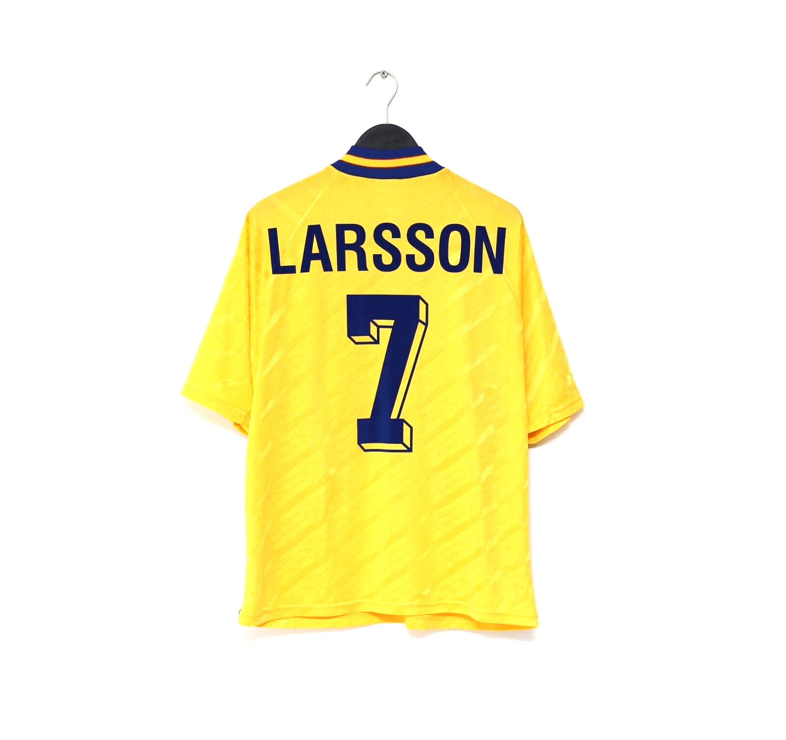 1994/95 LARSSON #7 Sweden Vintage adidas WC 94 Home Football Shirt (L)