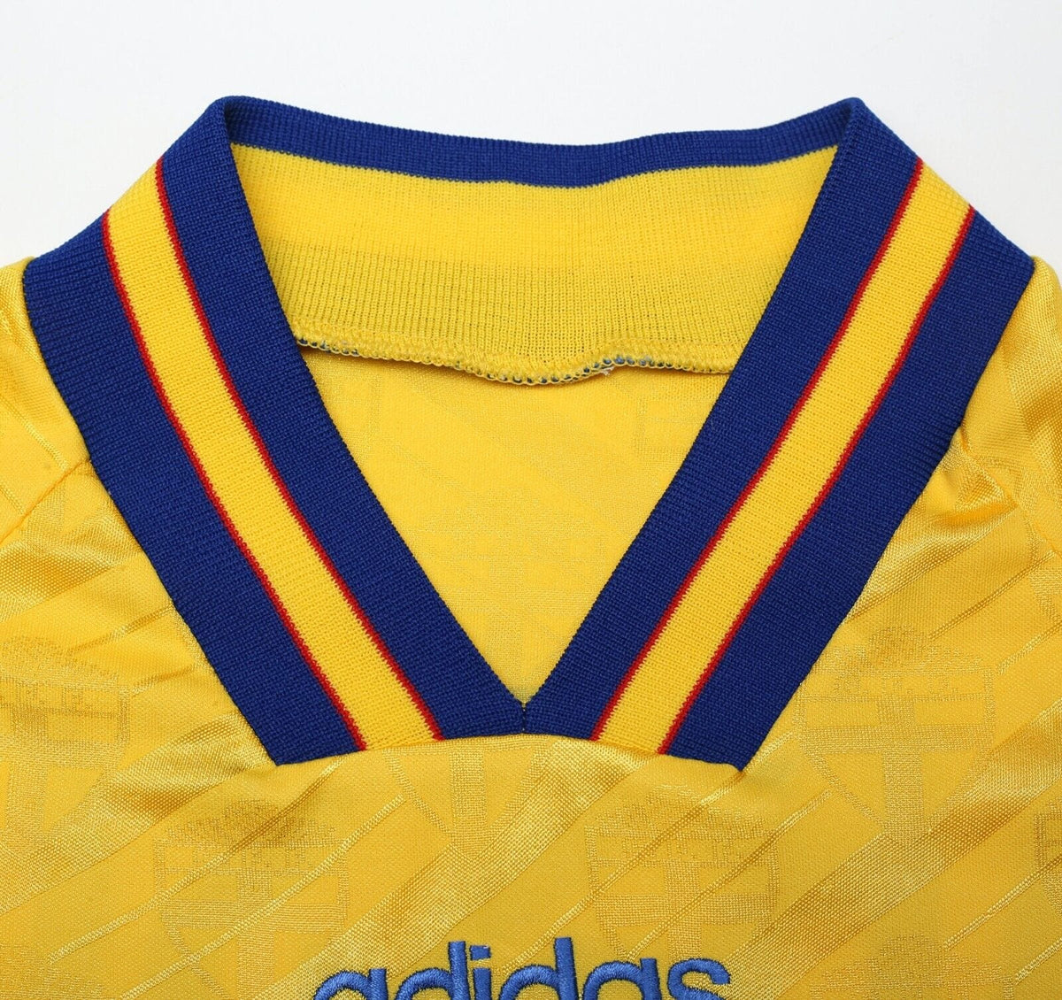 1994/95 LARSSON #7 Sweden Vintage adidas WC 94 Home Football Shirt (L)