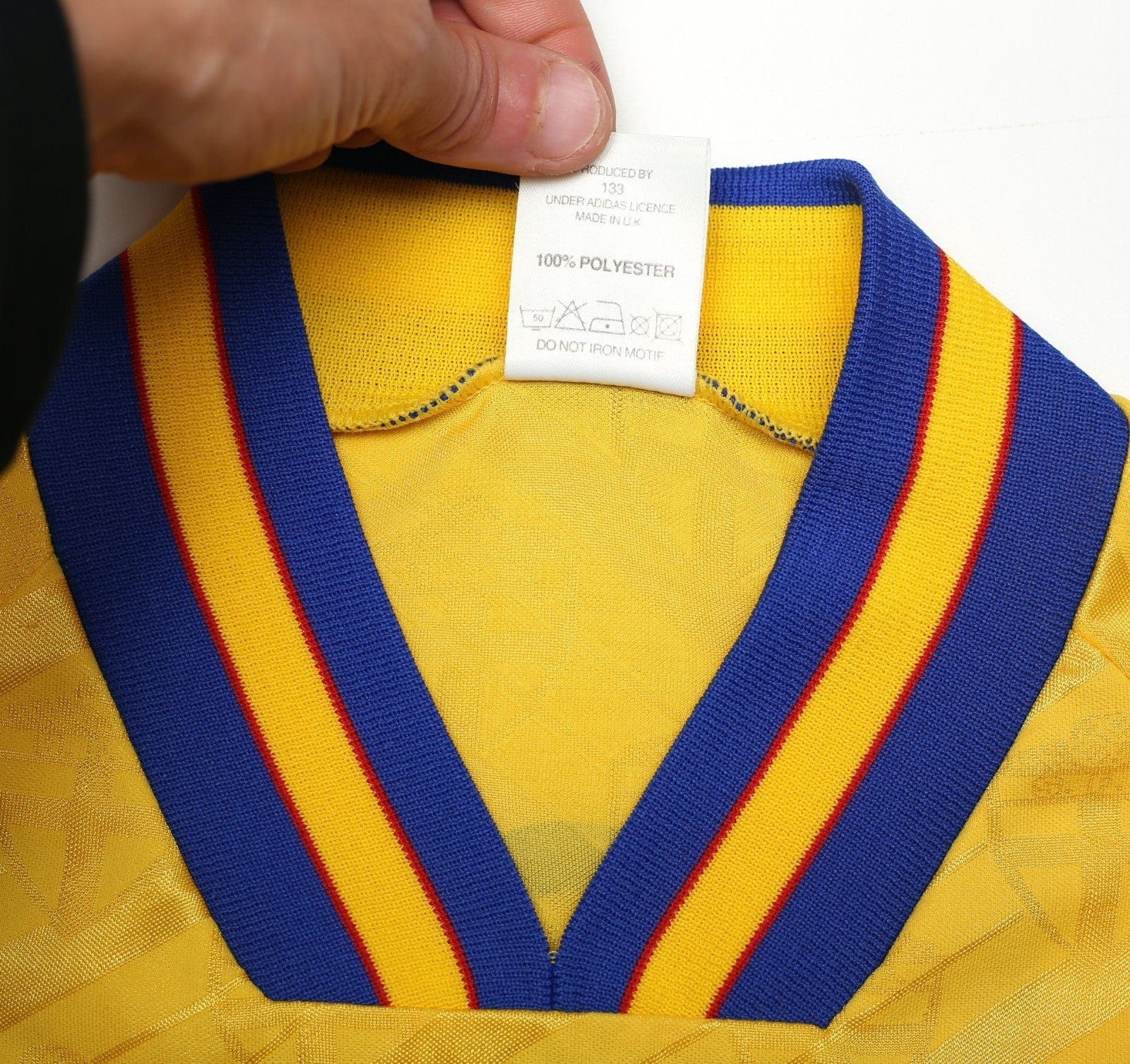 1994/95 LARSSON #7 Sweden Vintage adidas WC 94 Home Football Shirt (XL)